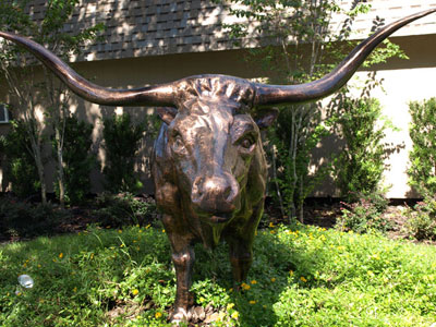 Front view of the Stockyard Bull