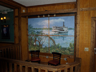Seating area at the Stockyard